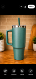 40 oz Tumbler -Jade Green