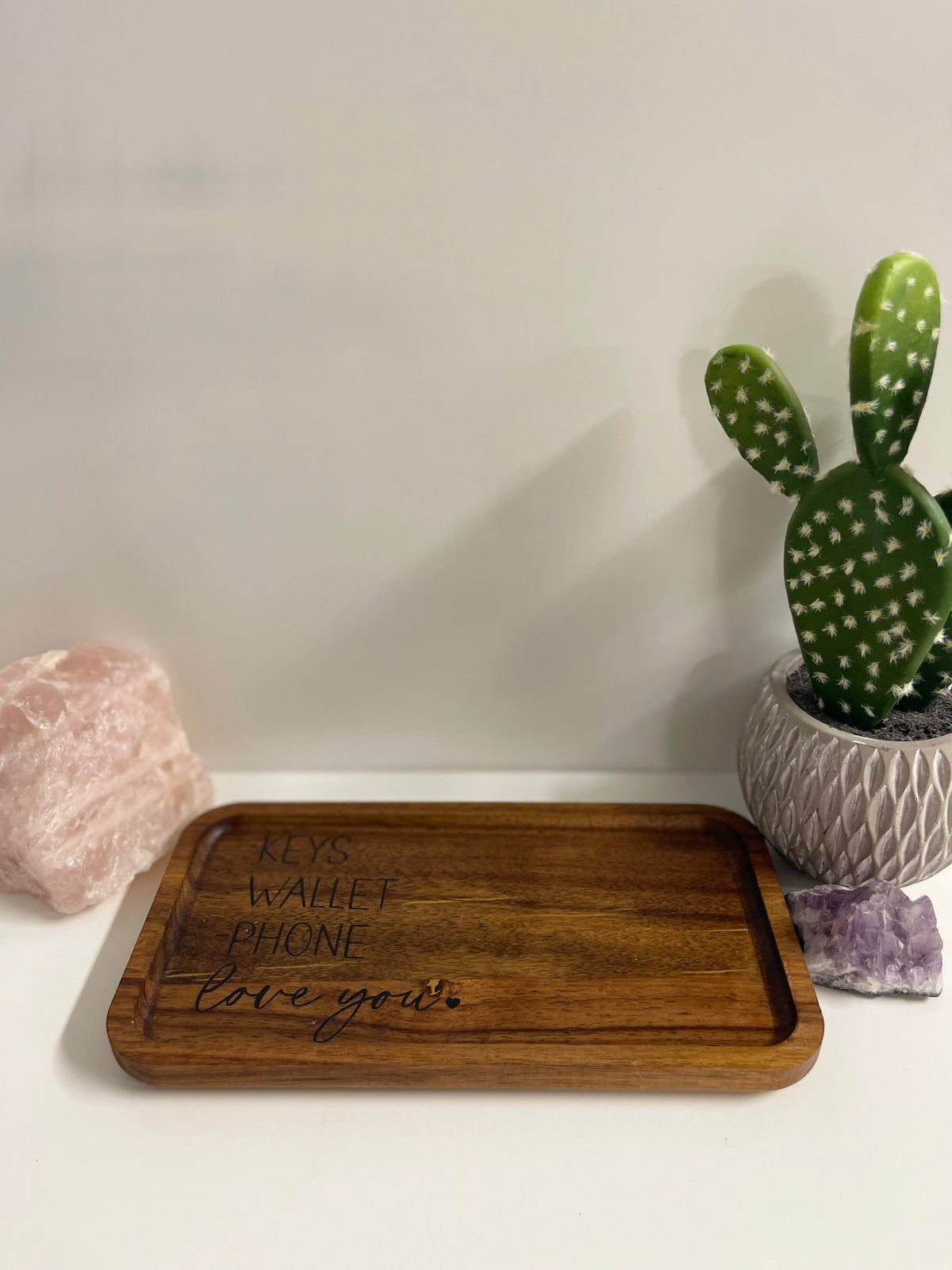 Custom Wood Valet Tray