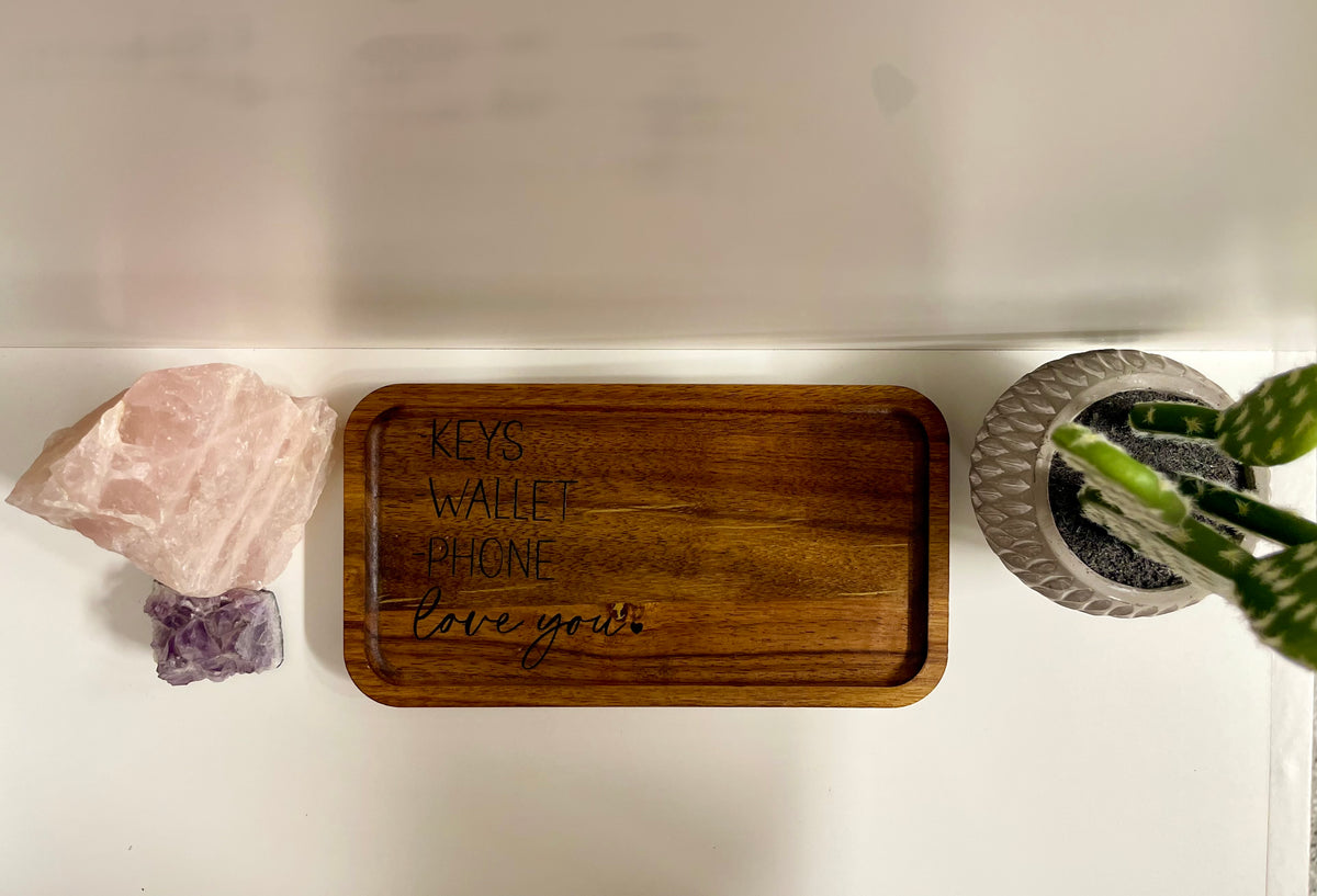 Custom Wood Valet Tray