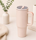 40 oz Stainless Steel Travel Cup- Rose Quartz