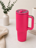 40 oz Stainless Steel Travel Cup- Rose Red